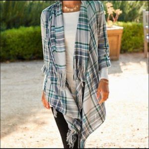 Matilda Jane "Form A Line" Flannel Jacket size xl